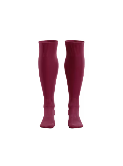 Pro iD Maroon Game Socks