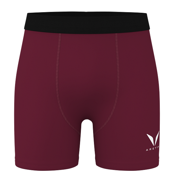 Essential Maroon Compression Shorts